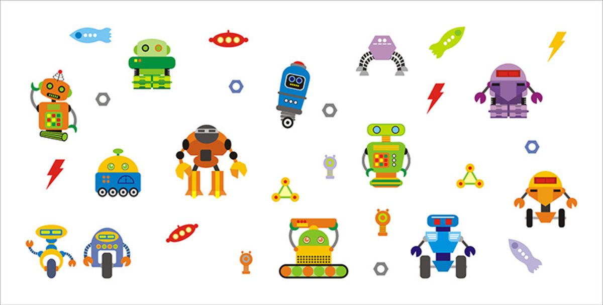 Samolepka na zeď Mint Kitten Roboti 2029-0, 0.5 m2 - obrázek 2