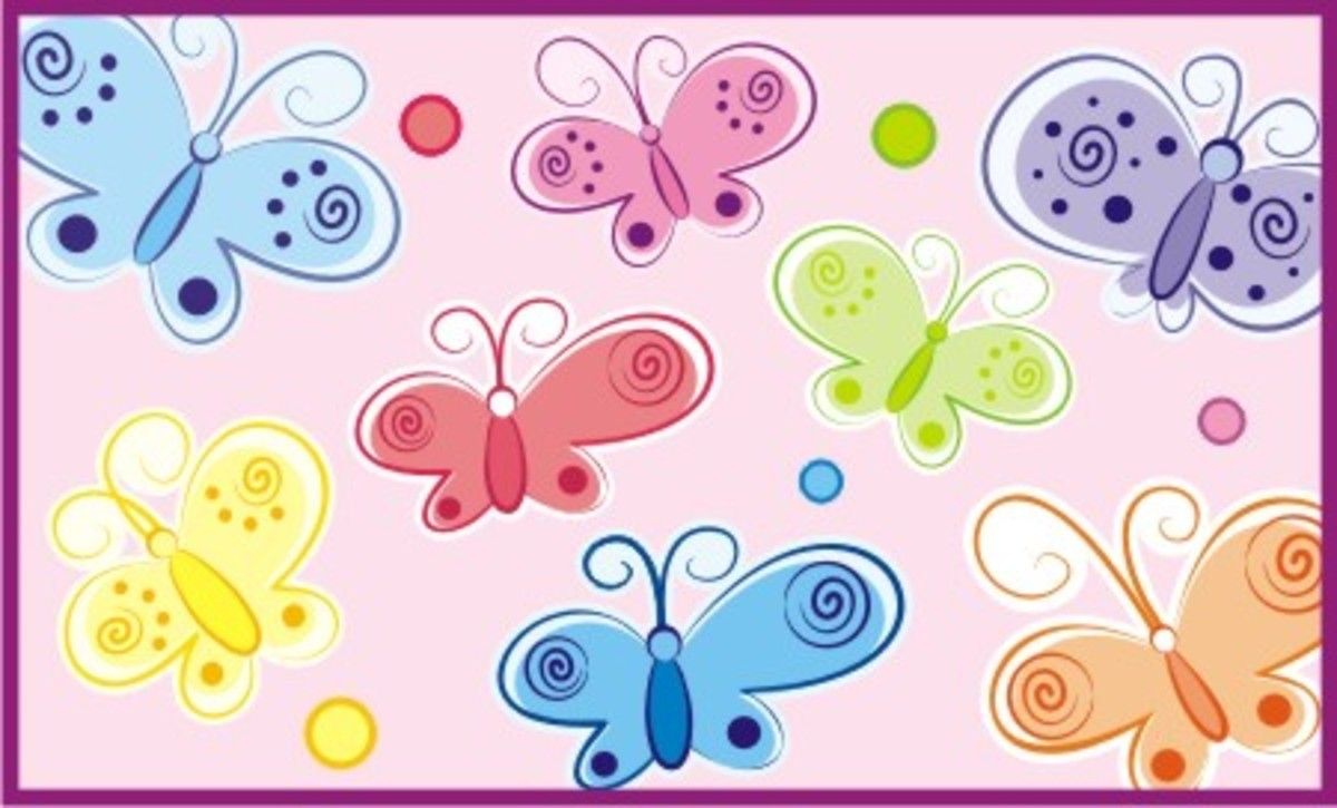 Samolepka na zeď Mint Kitten Butterfly 652-0, - obrázek 2