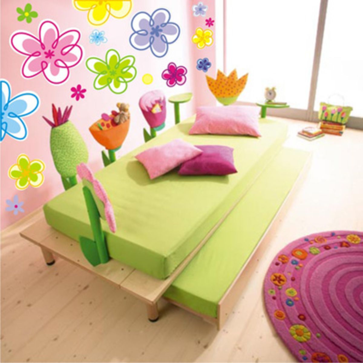 Samolepka na zeď Mint Kitten Flowers 643-0, 2,4 m2 - obrázek 2