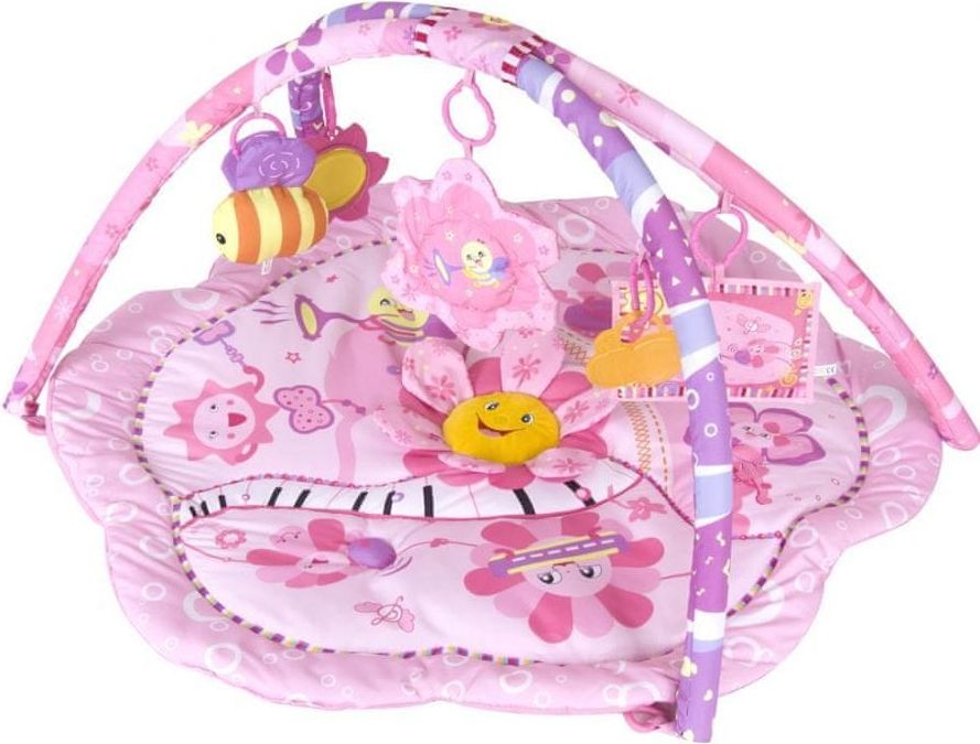 Sun Baby Hrací deka Růžová květinka - obrázek 1