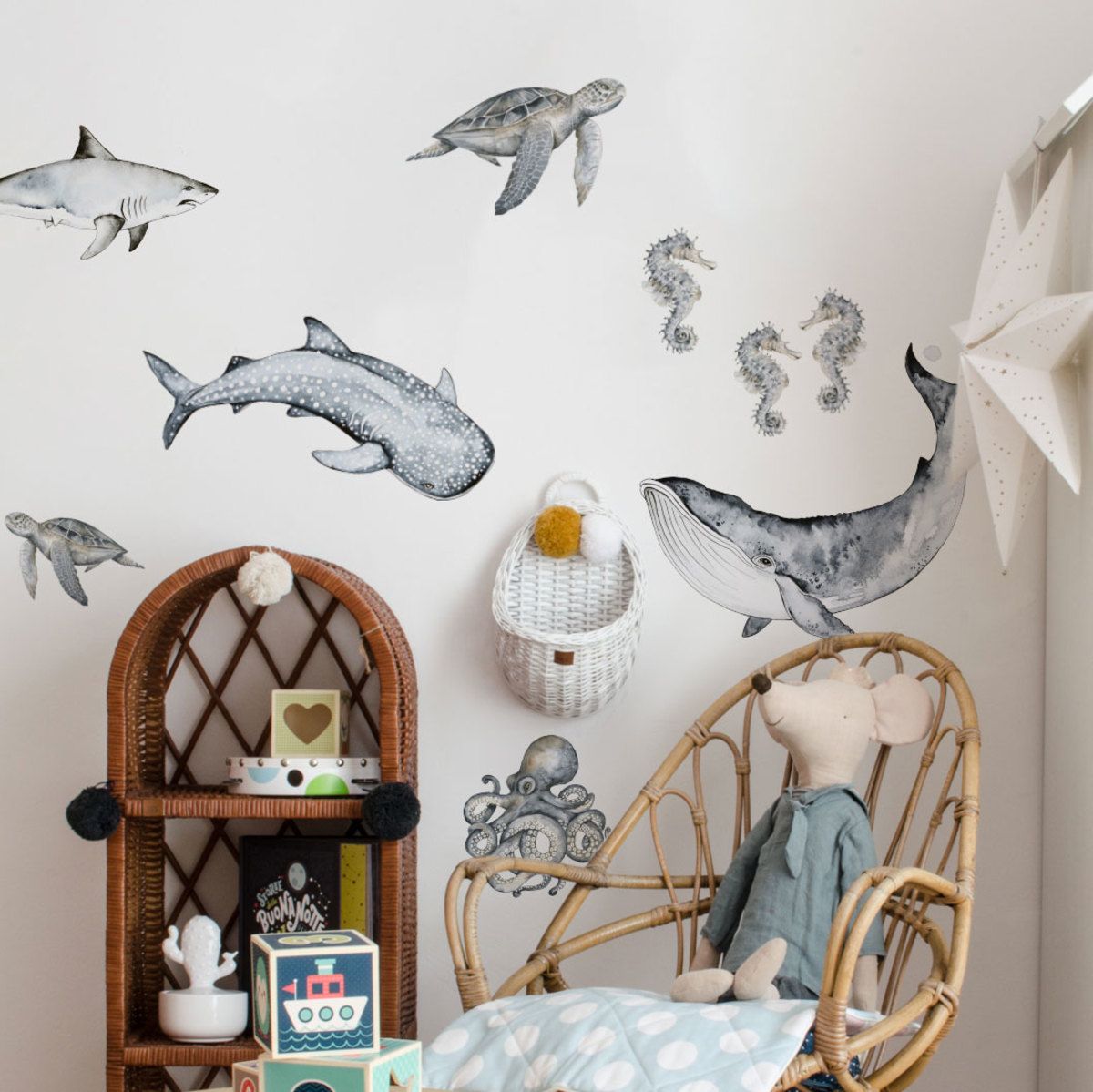 Samolepka na zeď Dekornik Happy Ocean Wonderland 30350-0, 70x70 cm - obrázek 1