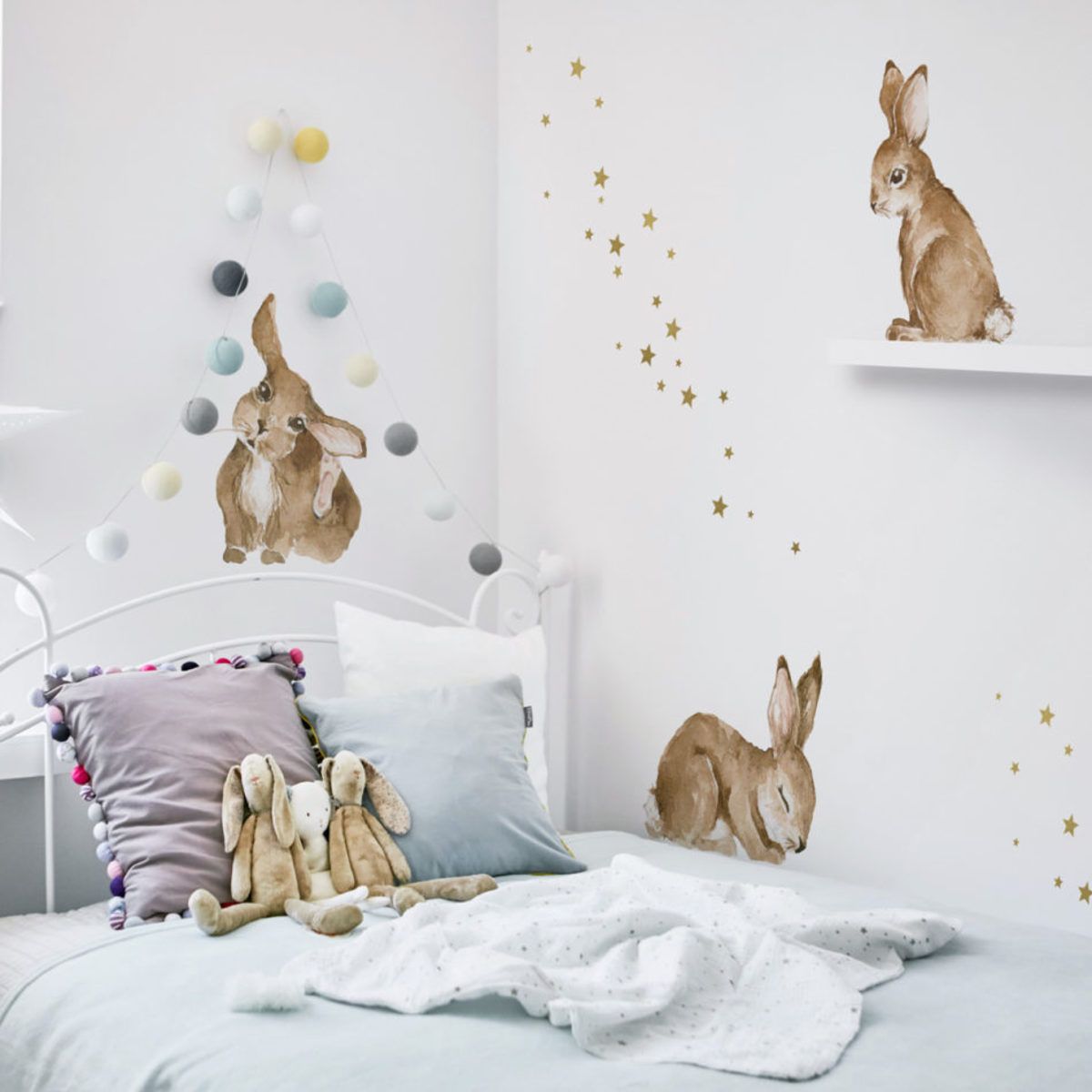 Samolepka na zeď Dekornik Happy rabbits 20366-0, 210x120 cm - obrázek 1