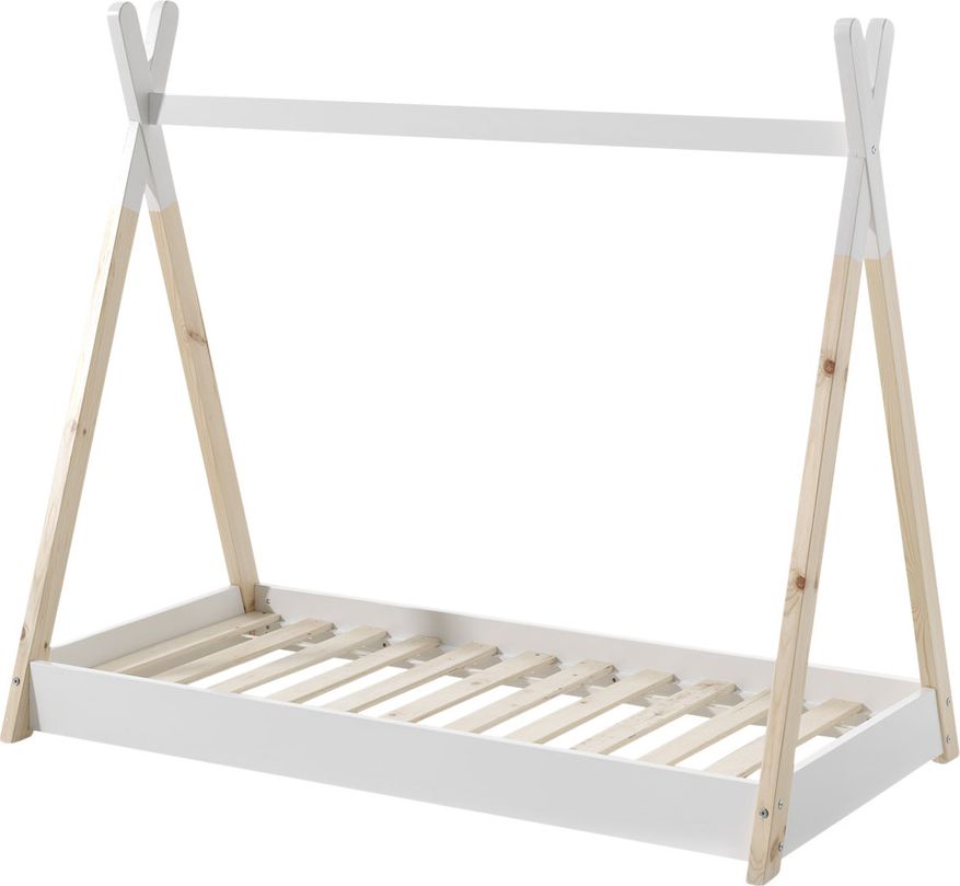 Dětská postel VIPACK FURNITURE Teepee přírodní bílá 140x70 cm - obrázek 3