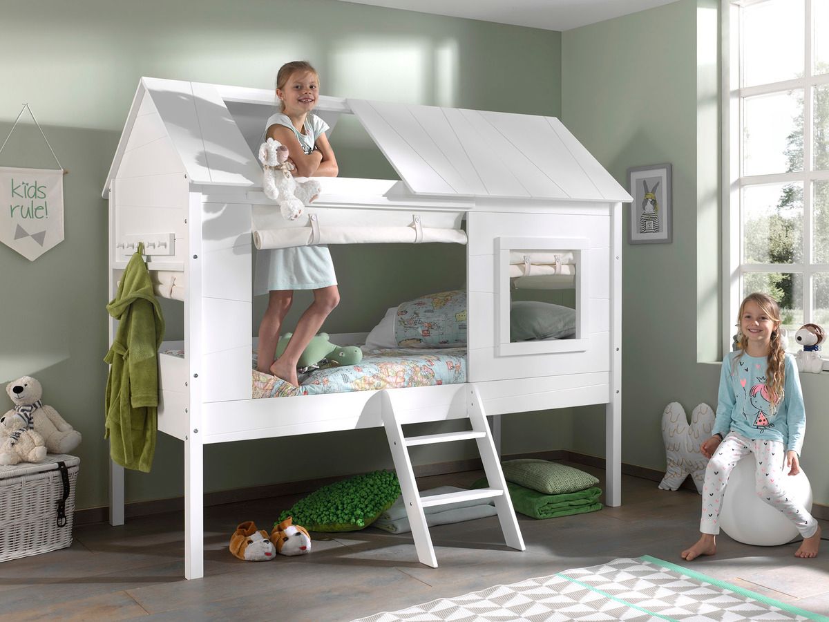 Dětská postel VIPACK FURNITURE Charlotte bílá 200x90 cm - obrázek 1