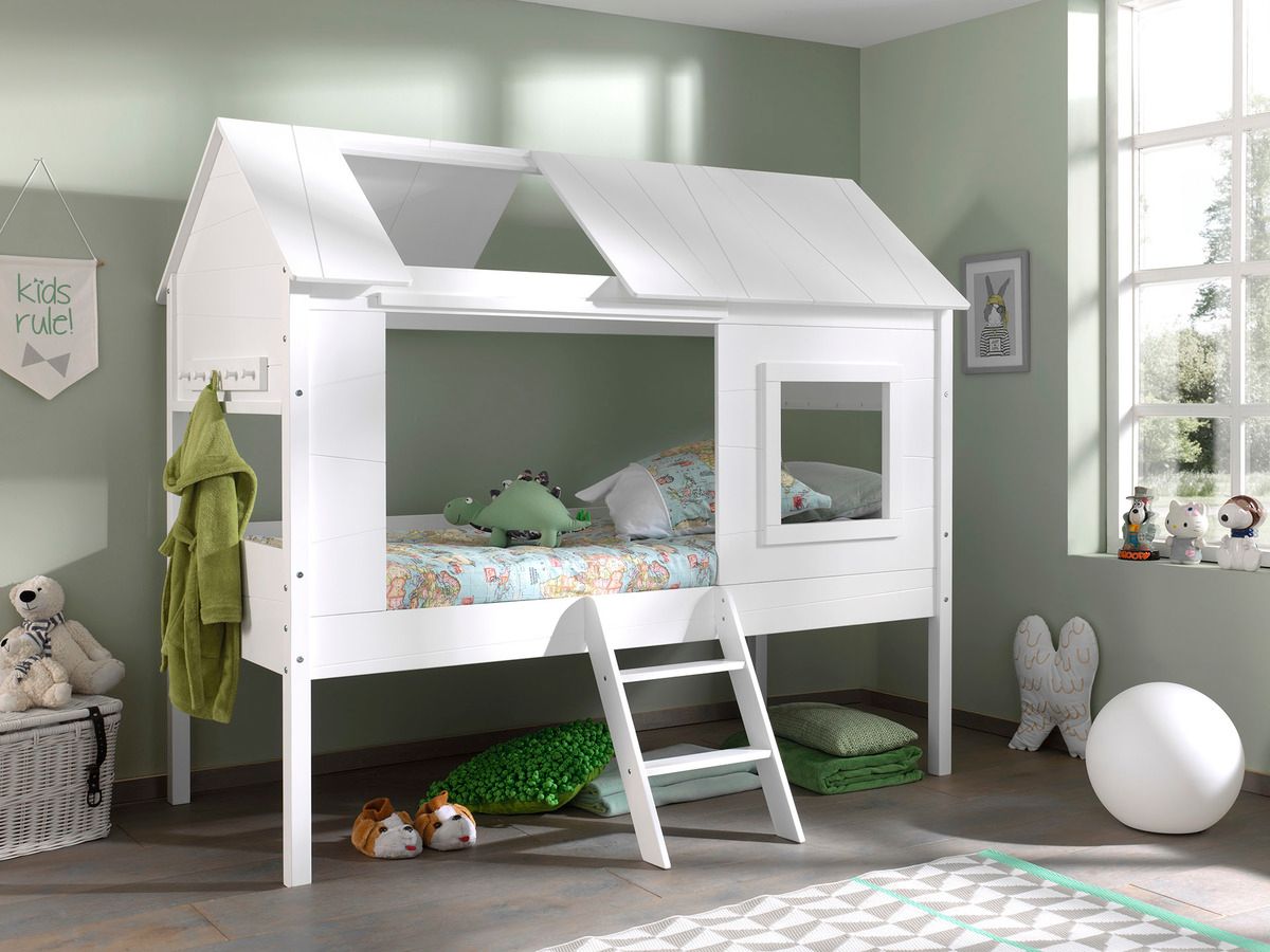 Dětská postel VIPACK FURNITURE Charlotte bílá 200x90 cm - obrázek 2