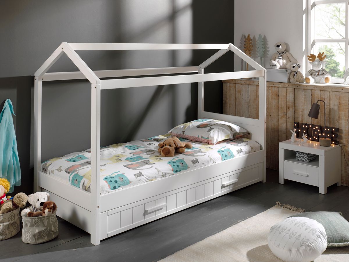 Dětská postel VIPACK FURNITURE Erik bílá 200x90 cm - obrázek 3