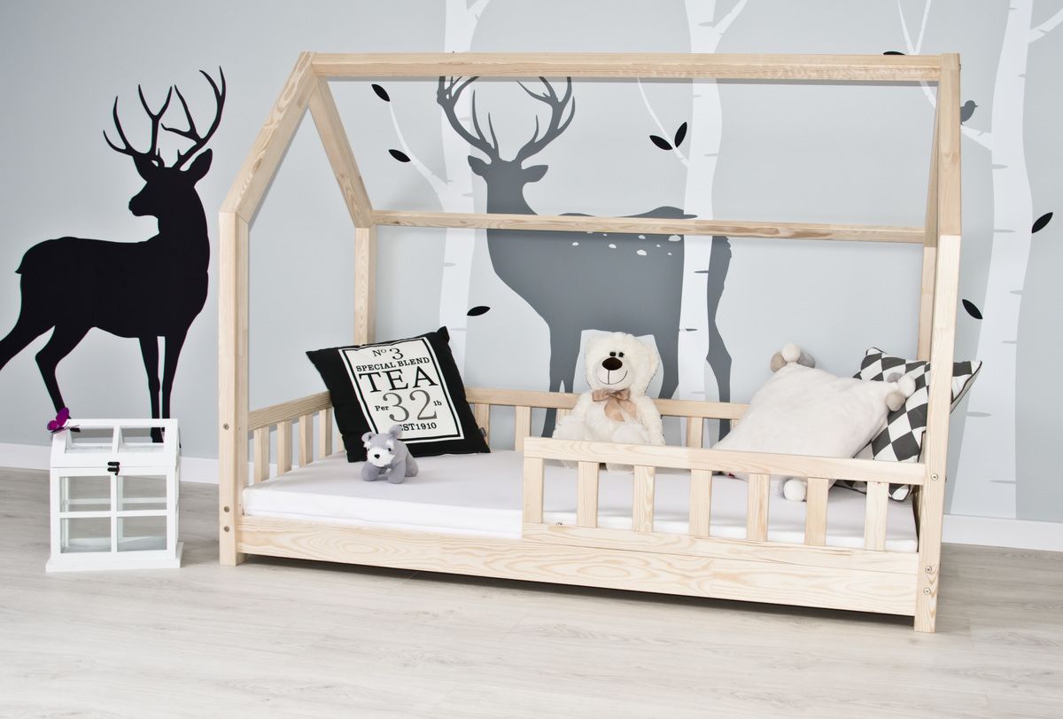 Dětská postel Ourbaby House bed přírodní 180x80 cm - obrázek 1