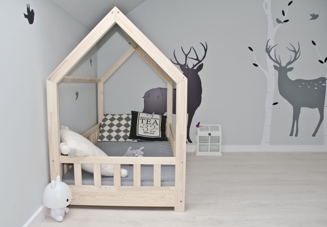 Dětská postel Ourbaby House bed přírodní 160x80 cm - obrázek 2