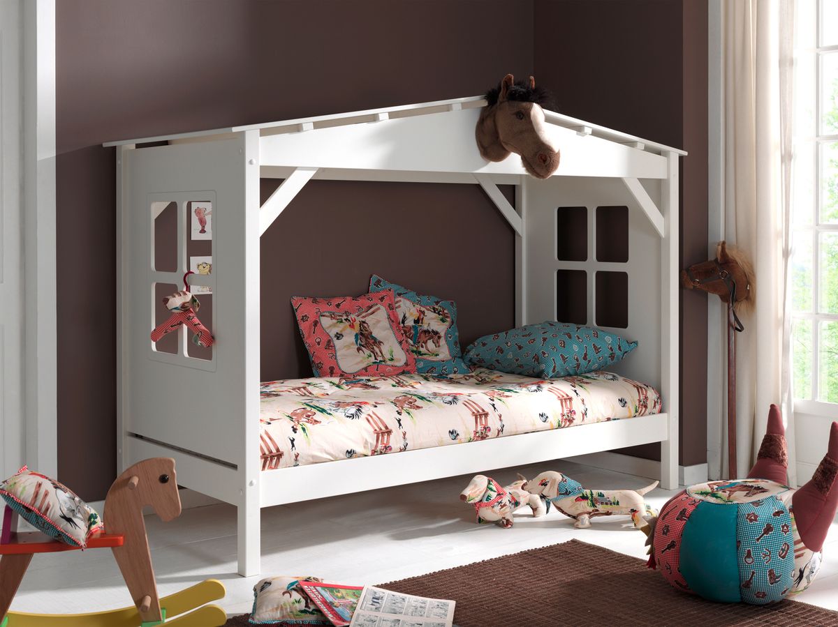 Dětská postel VIPACK FURNITURE Pino bílá 200x90 cm - obrázek 3