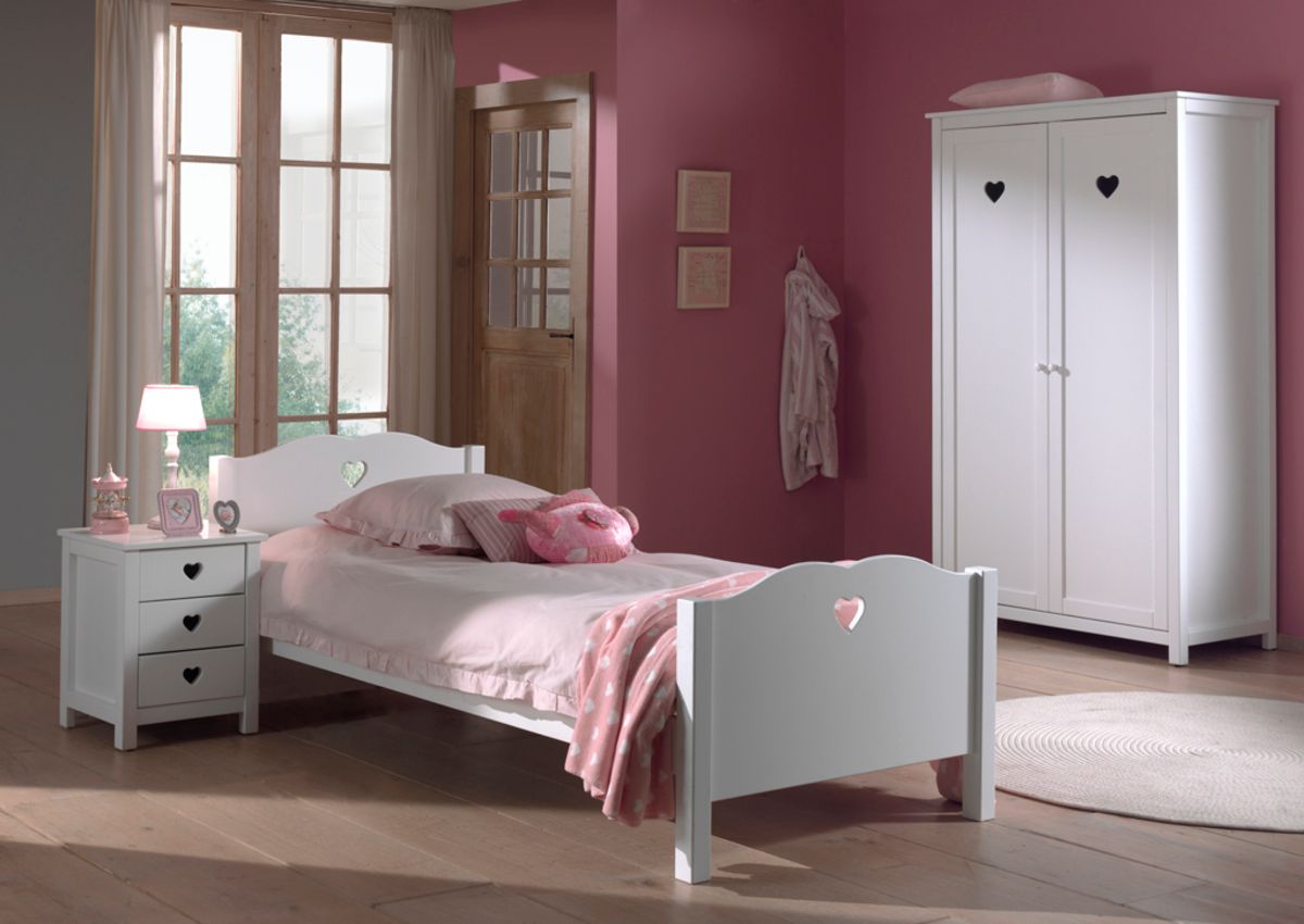 Dětská postel VIPACK FURNITURE Amori bílá 200x90 cm - obrázek 1