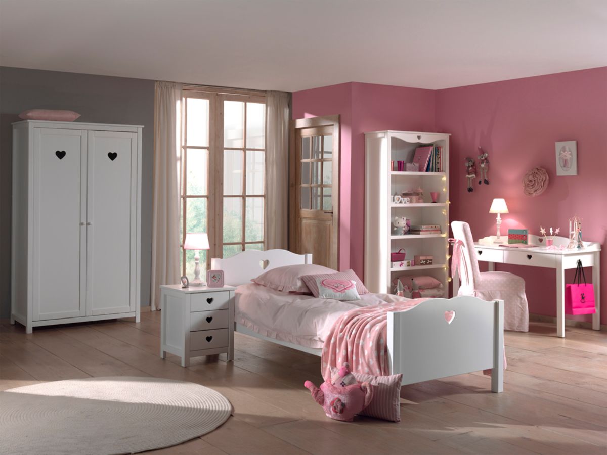 Dětská postel VIPACK FURNITURE Amori bílá 200x90 cm - obrázek 3