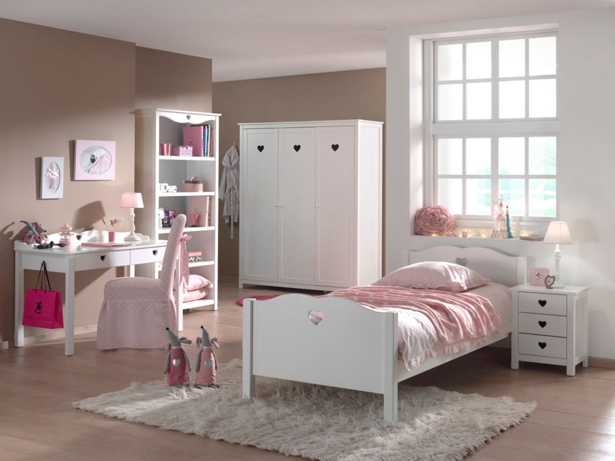 Dětská postel VIPACK FURNITURE Amori bílá 200x90 cm - obrázek 4