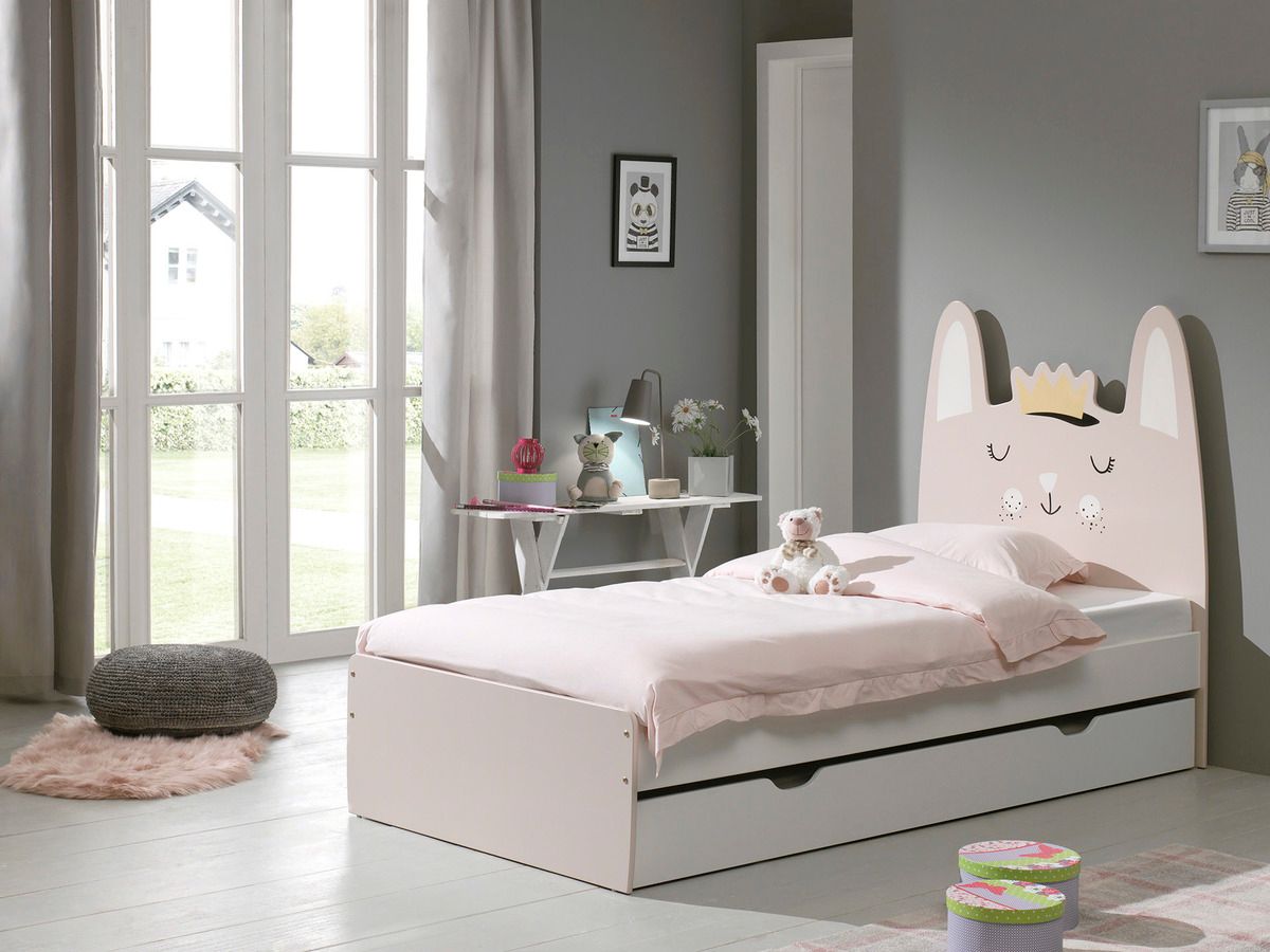 Dětská postel VIPACK FURNITURE Rabbit bílá 200x90 cm - obrázek 2