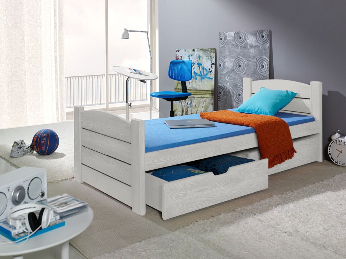 Dětská postel Ourbaby Roma bílá 200x90 cm - obrázek 1