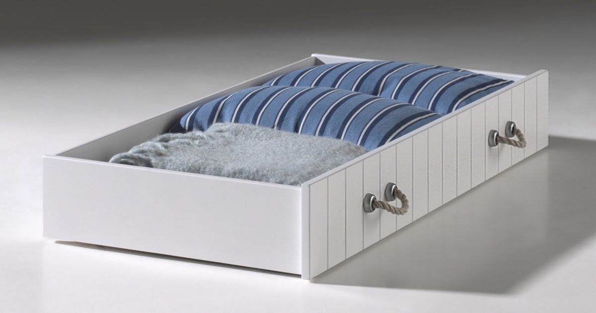 Dětská postel VIPACK FURNITURE Lewis bílá 200x90 cm - obrázek 3
