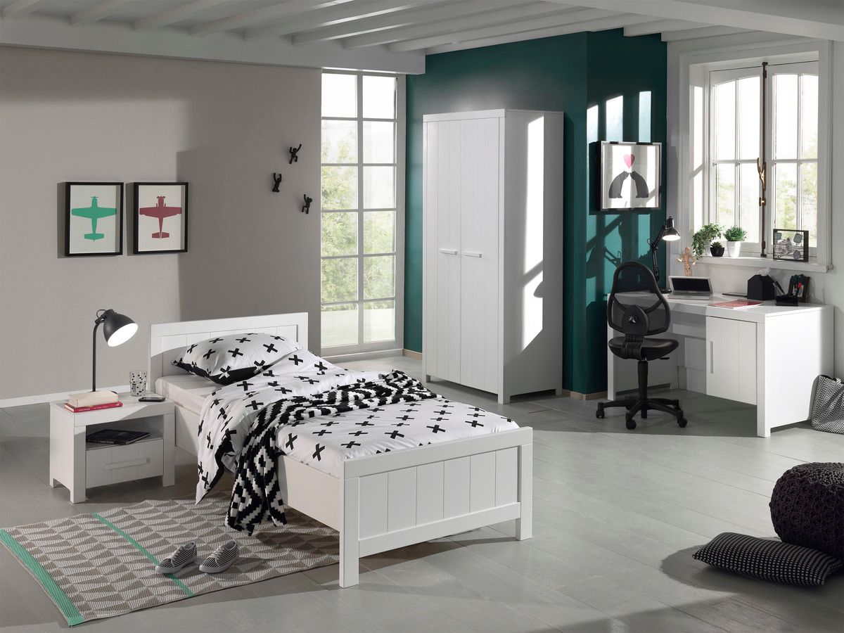 Dětská postel VIPACK FURNITURE Erik bílá 200x90 cm - obrázek 4