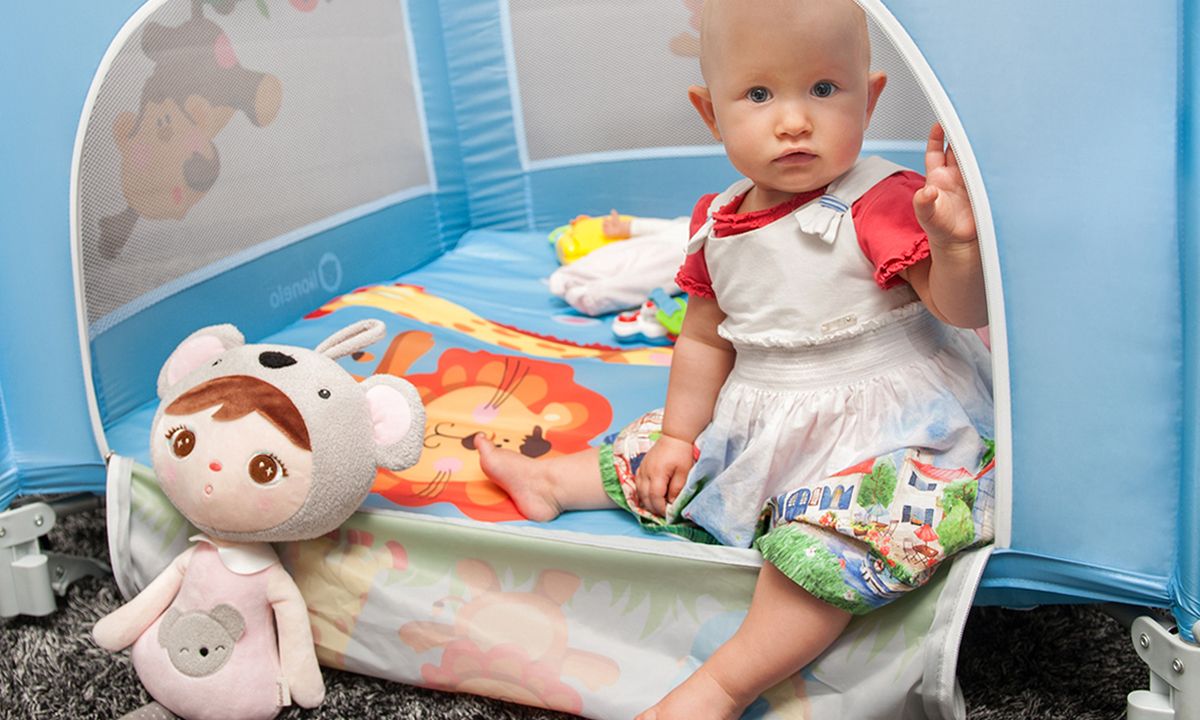 Dětská ohrádka LIONELO Stella hnědá-béžová - obrázek 10