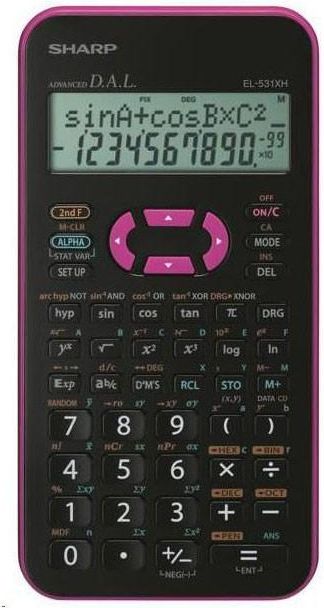 SHARP Kalkulátor vědecký SHARP EL-531XHPK-P růžová - obrázek 1
