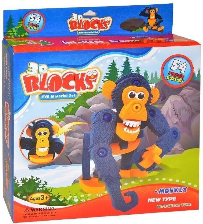 Wiky Wiky Puzzle 3D Šimpanz - obrázek 1
