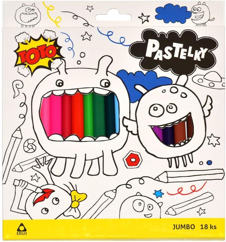 TOTO Pastelky Jumbo ERGO 18 ks - obrázek 1