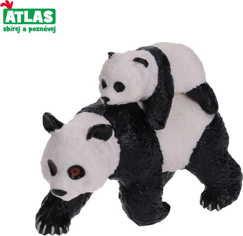 Atlas C - Figurka Panda s mládětem 8 cm - obrázek 1
