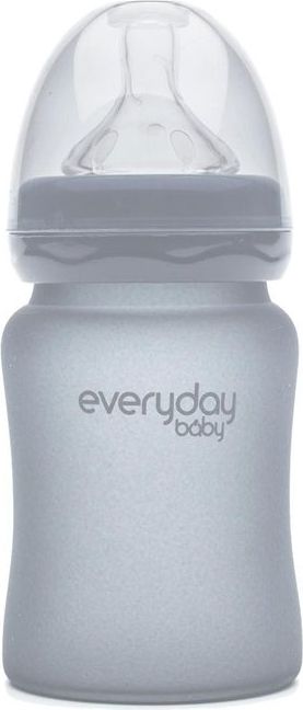 Everyday Baby Láhev sklo odolná 150ml Quiet grey - obrázek 1