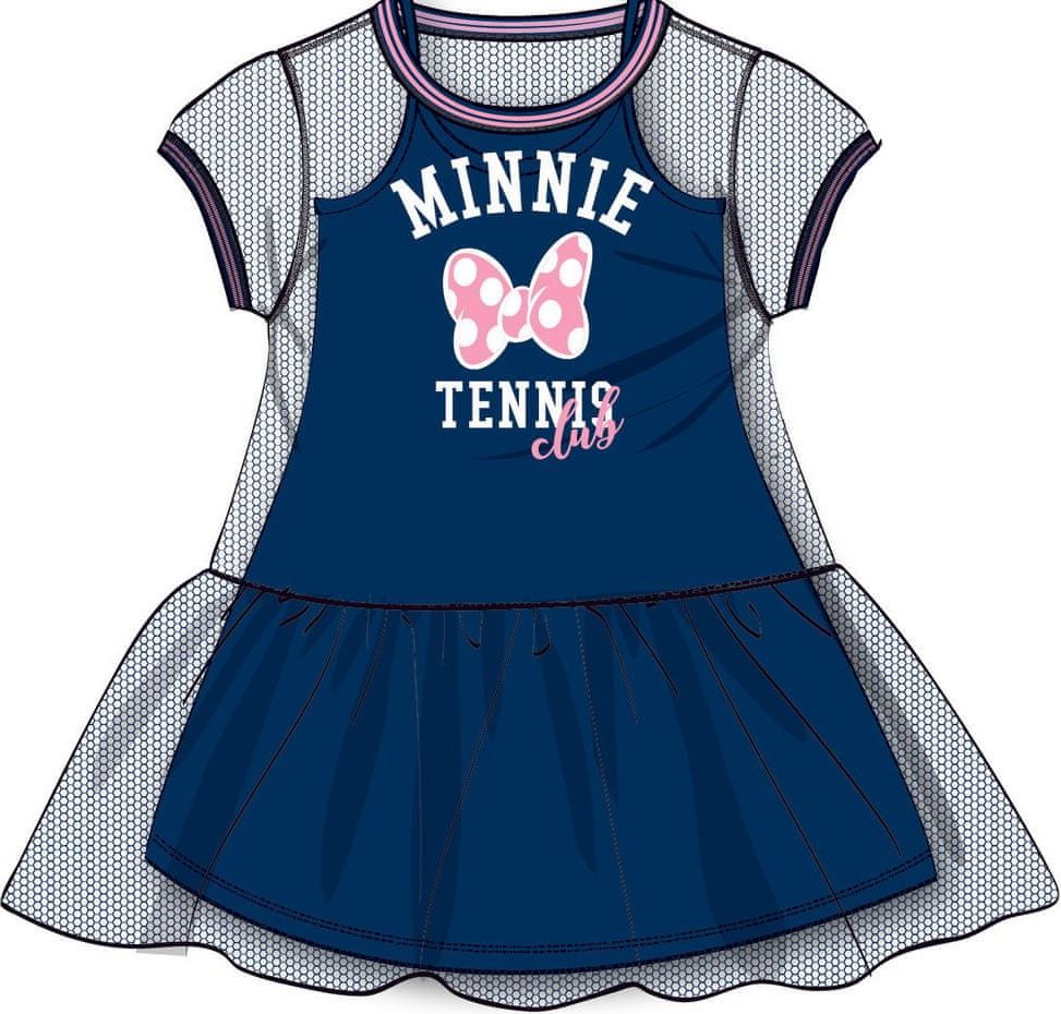 Disney by Arnetta dívčí šaty Minnie 116 modrá - obrázek 1