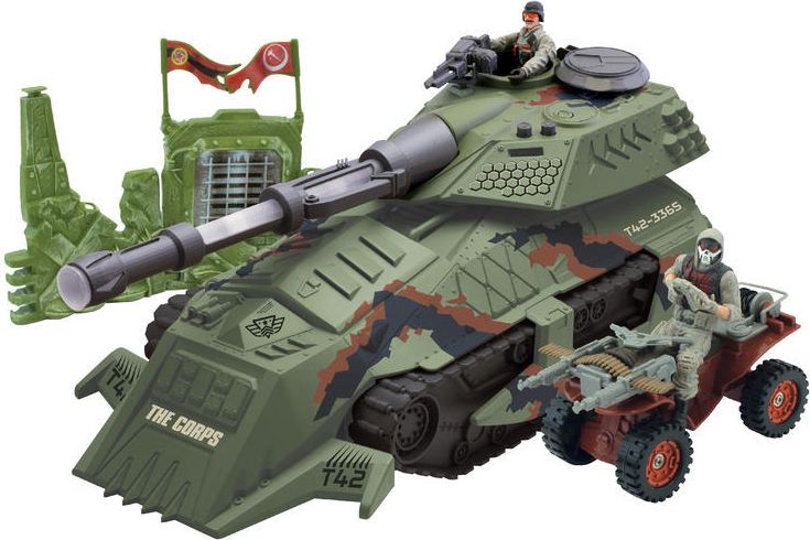 The Corps Tank s vojáky 2 ks, světelnými a zvukovými efekty 39 cm - obrázek 1