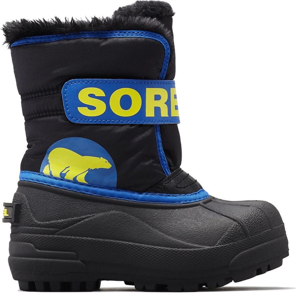 Sorel chlapecké sněhule SNOW COMMANDER™ 30 černá/modrá - obrázek 1