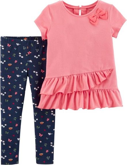 Carter's set řasený top s legíny 12 měsíců - obrázek 1