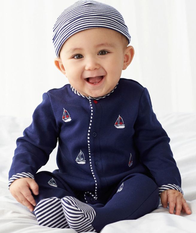 Little Me kojenecké dupačky set navy Velikost: Preemie / 46 cm - obrázek 2