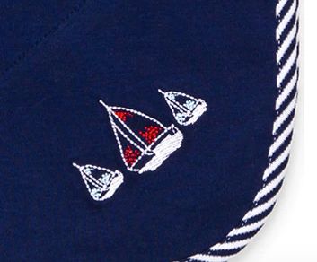 Little Me kojenecká deka NAVY - obrázek 2