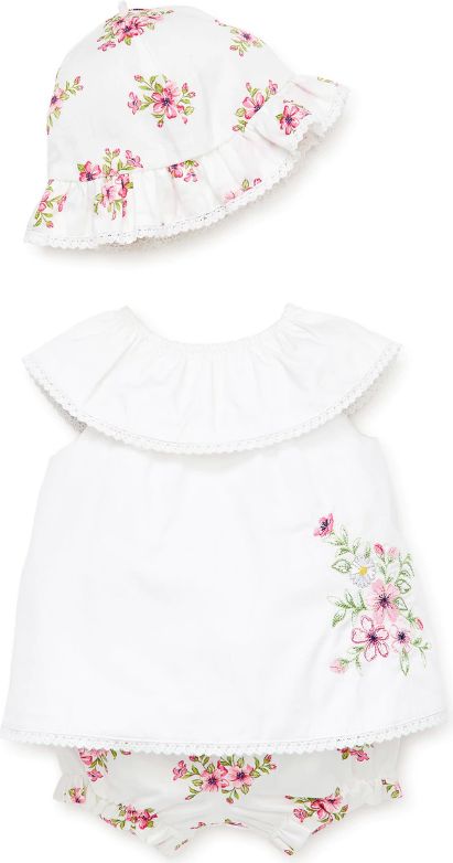 Little Me kojenecký letní set s květinou Velikost: 6 měsíců / 61 - 68 cm - obrázek 2