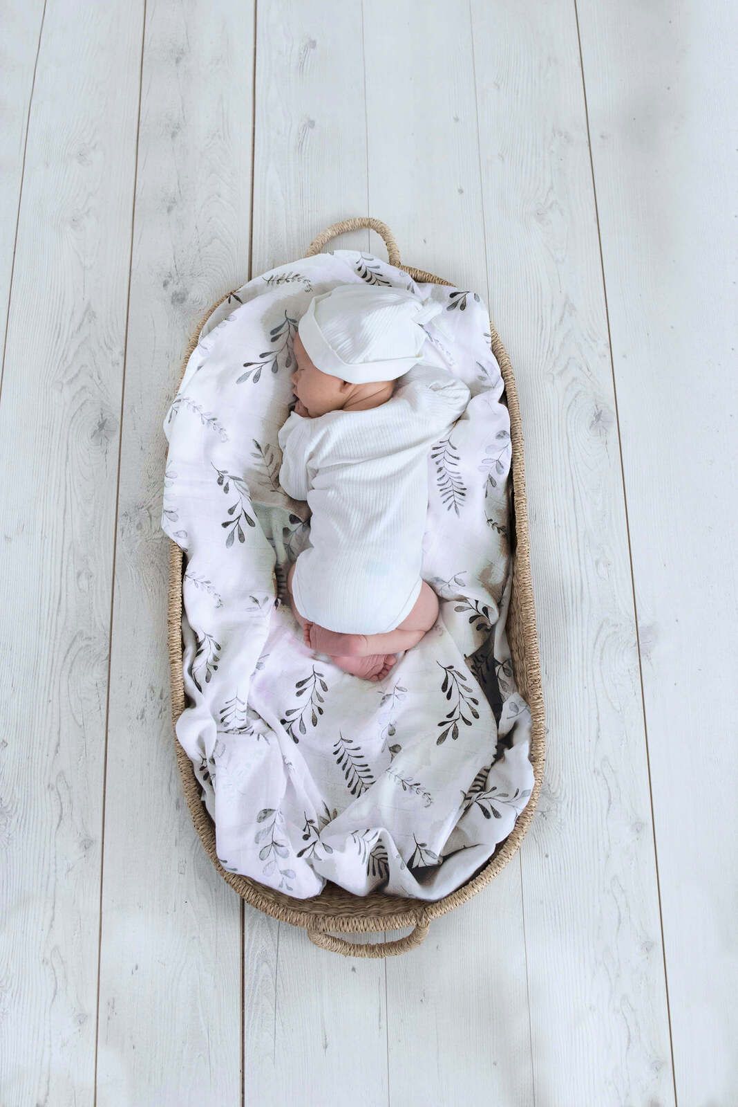 Snuggle Hunny Kids Organická mušelinová zavinovací plena wild fern - obrázek 2