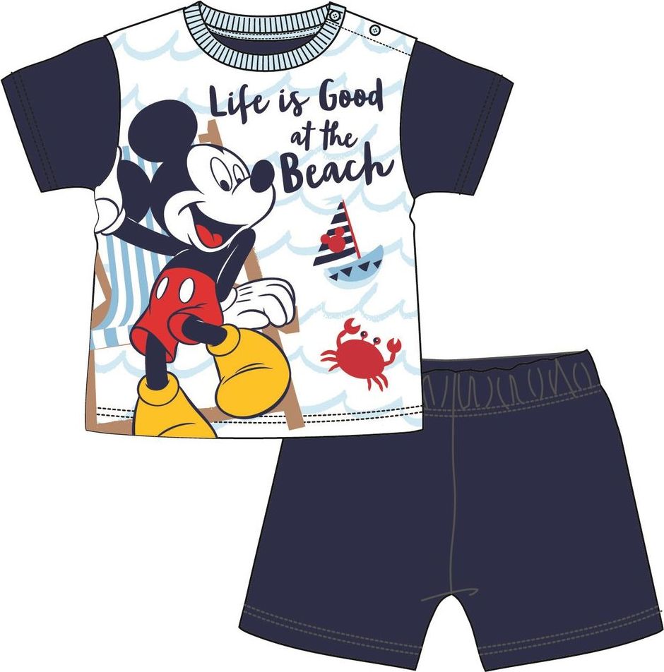 Disney by Arnetta chlapecké pyžamo Mickey Mouse 80 tmavě modrá - obrázek 1