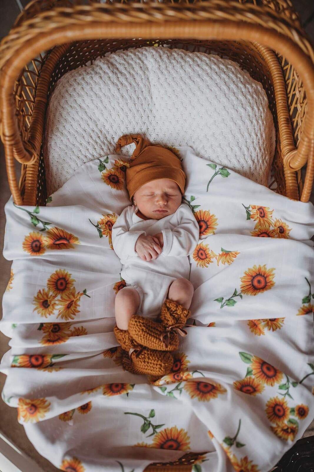 Snuggle Hunny Kids Organická mušelinová zavinovací plena slunčenice - obrázek 4