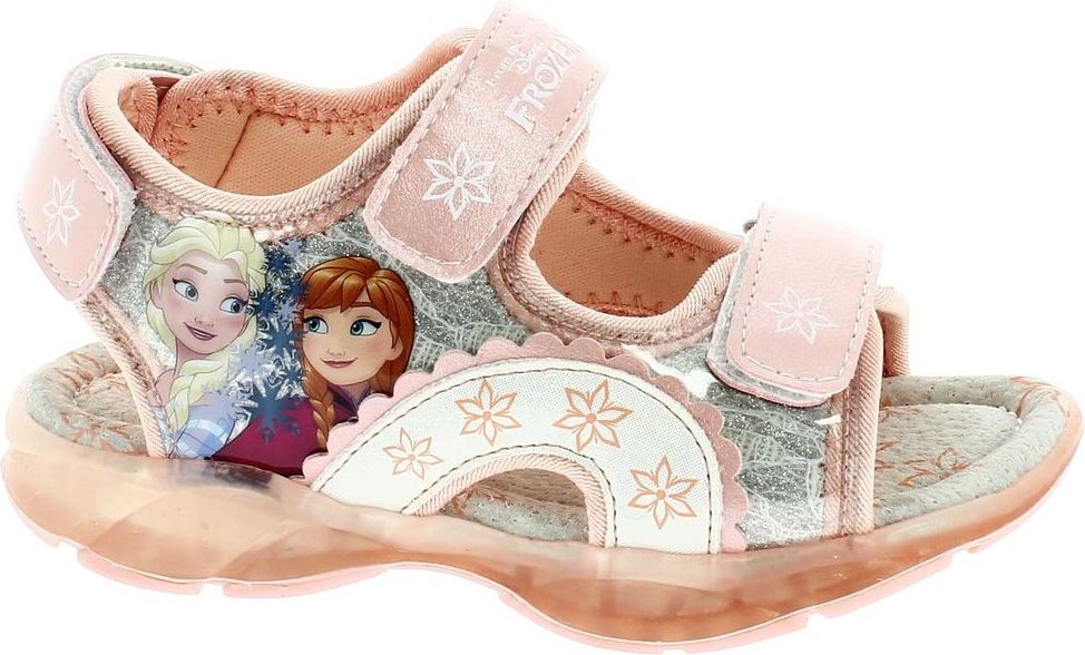 Disney by Arnetta dívčí svítící sandále Frozen 28 lososová - obrázek 1