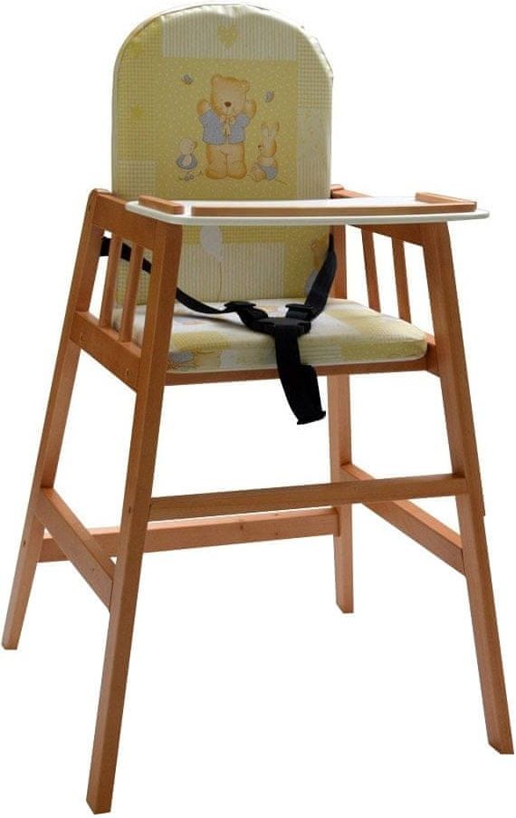 Dřevěná jídelní židlička Faktum Abigel, čajová - obrázek 1