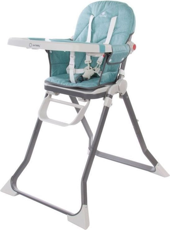 Sun Baby Jídelní židlička CUBBY, Turquise - obrázek 1