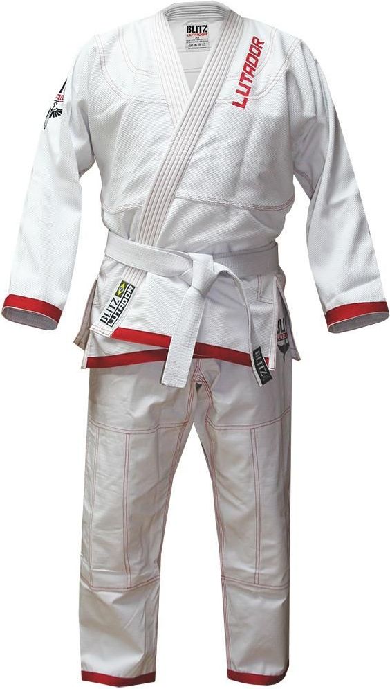 Blitz Dětské kimono Lutador Brazilian Jiu Jitsu Gi - bílé - obrázek 1