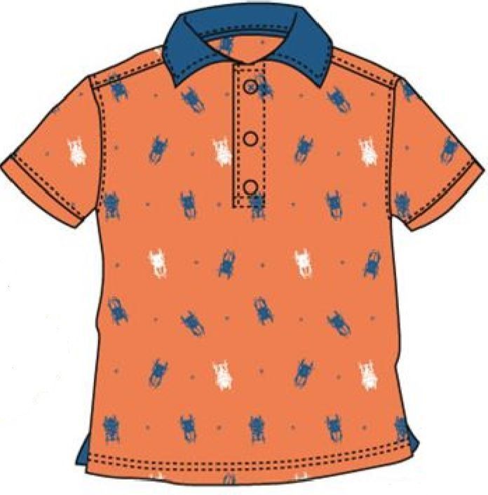 Carodel chlapecké polo tričko 122 oranžová - obrázek 1