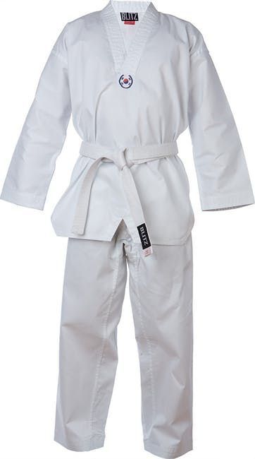 Blitz Dětské Taekwondo kimono ( Dobok ) BLITZ Polycotton - bílé - obrázek 1
