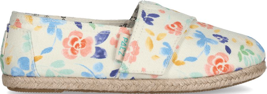 PAEZ dívčí espadrilky Print Flowery 34 bílá - obrázek 1