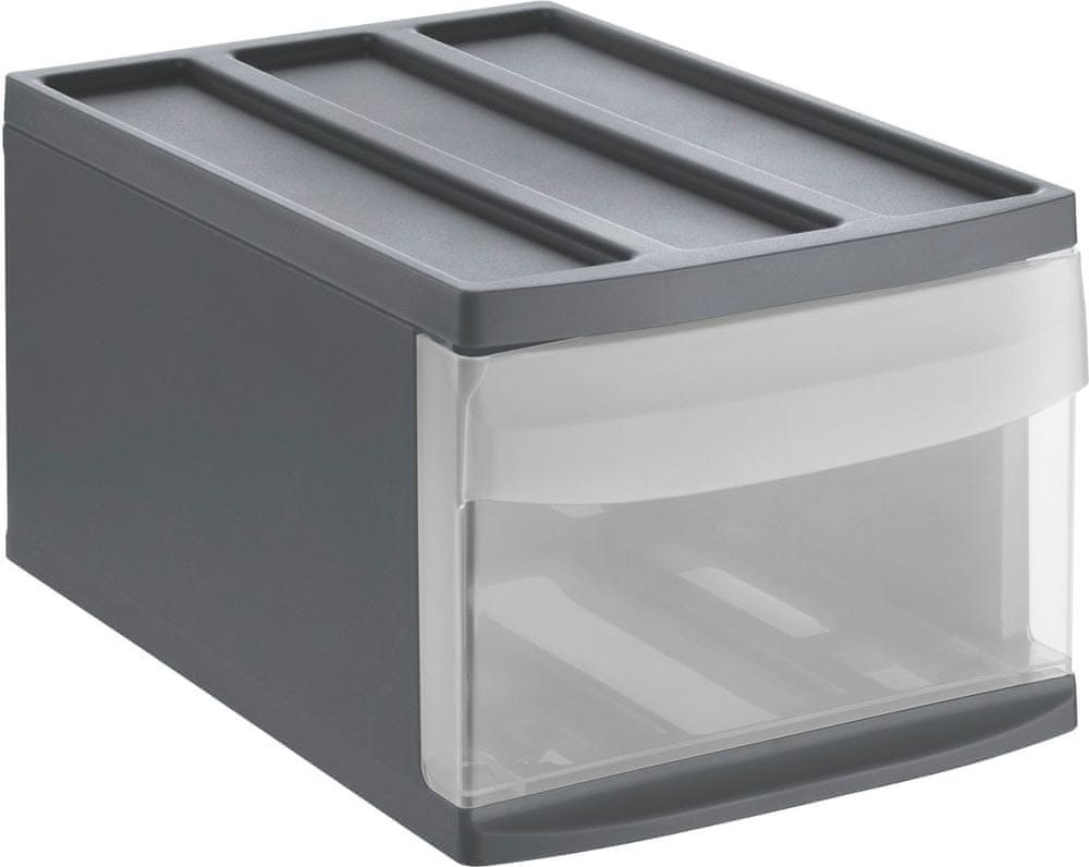 Rotho Úložný box Systemix M, antracit - obrázek 1