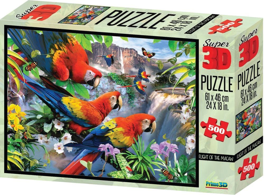 Lamps 3D Puzzle Papoušci 500 dílků - obrázek 1