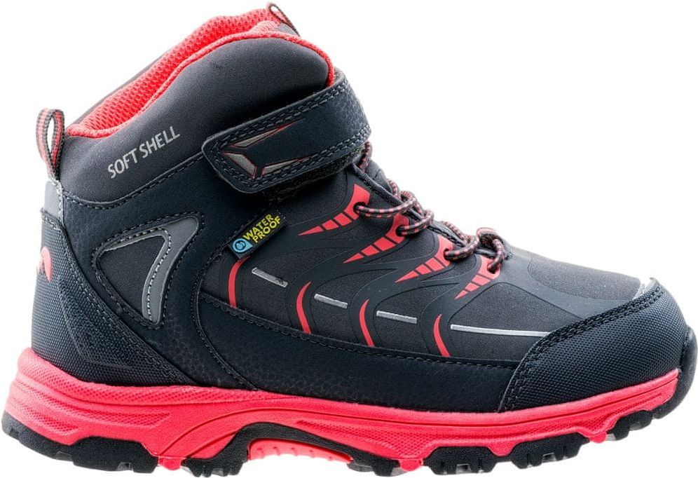 ELBRUS Savas Mid Wp Jr Dark Grey/Coral/Sil 35 - obrázek 1