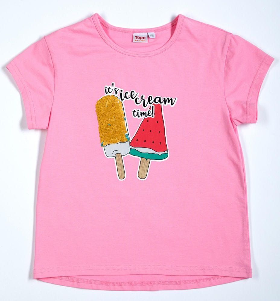 Topo dívčí tričko 140 růžová - obrázek 1