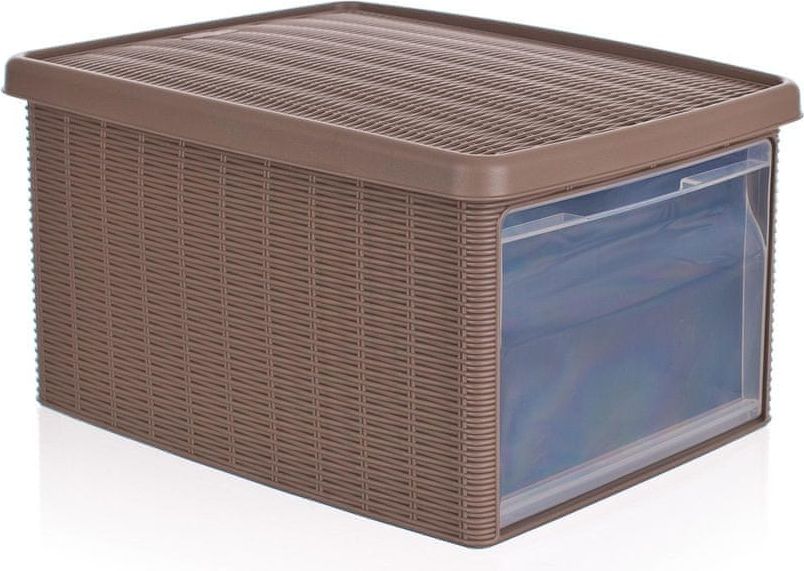 Stefanplast Multifunkční ratan box 15L béžová - obrázek 1
