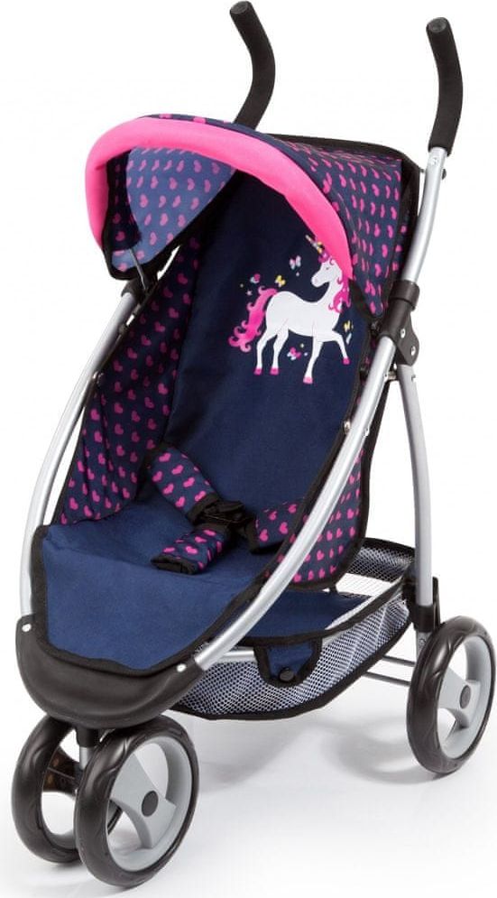 Bayer Design Jogger kočárek pro panenky, modrá/růžová - obrázek 1