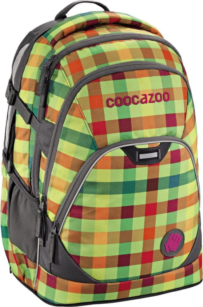CoocaZoo Školní batoh EvverClevver2, Hip To Be Square Green - obrázek 1